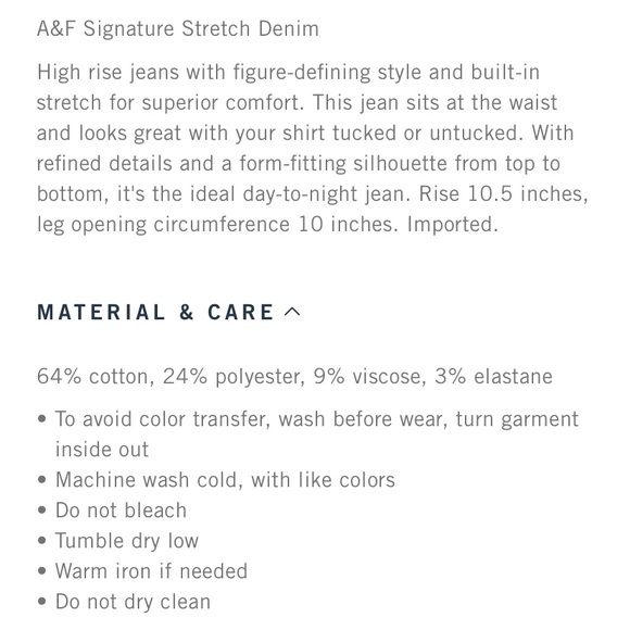 A&F High Rise Super Skinny Jeans - Picture 3 of 5